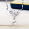 Huitan Aesthetic Women Necklace Engagement Wedding Party Elegant Neck Accessories Crystal Cubic Zirconia Luxury Fashion JewelryGood Product