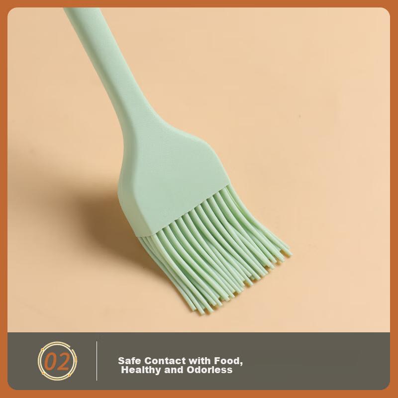 BJ Silicone Scraper, Oil Brush, Egg Beater, Stainless Steel Strainer, Spatula, Four-In Set, Baking Tools