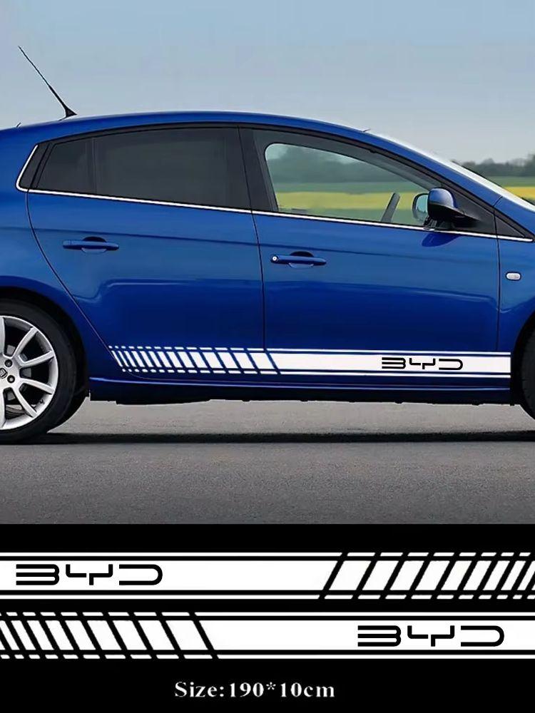 2 шт. Наклейка на кузов автомобиля Виниловая наклейка Для BYD Atto 3 EV Yuan Plus Song Plus Dmi Dolphin Seal Tang Han Qin F3 E6 Act