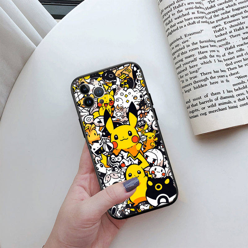 Чехол для телефона Pokemon ED42 для iPhone 6 6s 7 8 11 12 13 14 15 XS Pro Max XR X SE Samsung S20 S21 S22 S23 S24 FE Ultra Plus Lite S21S A55