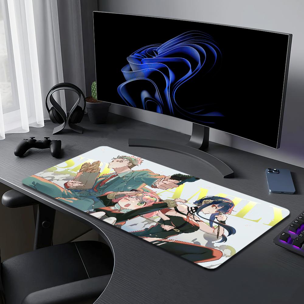 Cute S-SPY FAMILY Anime A-Anya Forge Mouse Pad Desk Mat Large Non-slip Anti-fray Keyboard Ergonomic Office Rubber PC Home Custom