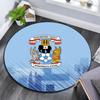 Coventry City pattern round rug,Carpet Rug for Living Room Bedroom Playroom ,Non-slip Floor Mat,Holiday Gifts and Birthday Gifts.