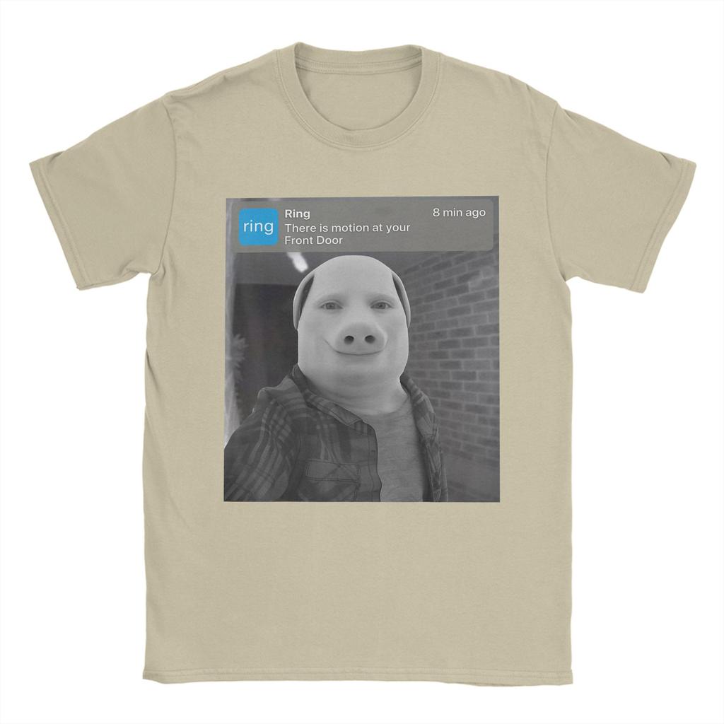 Casual T Shirt Summer John Pork There is Motion at Your Front Door Fashion TShirts Cotton Tee Shirt for Unisex Y2K Fun Tops