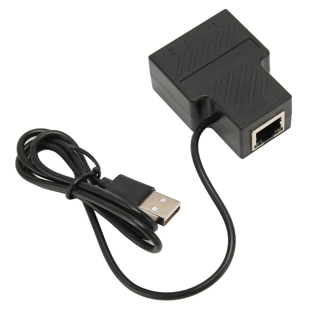 Адаптер-сплиттер RJ45 1 на 2 100 Мбит/с Plug and Play Ethernet-сплиттер Plug LAN сетевой разъем для