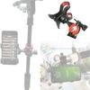 Handlebar Mount Cell Phone Holder Black Bike Phone Holder Microphone Stand  For Smart Phones Mic