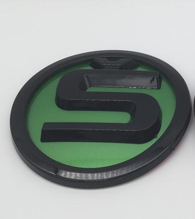 ADZ1 1pcs for SKODA S 90mm 80mm Car Front Grille Head Hood Emblem Rear Tail Bumper Trunk Sticker Badge Styling Accessories