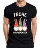 Merry Christmas Gnome Gnome Santa Hat String Lights Unisexs Tshirt
