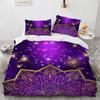 Mandala Duvet Cover Set Boho Style Horse Pattern Chic Polyester Comforter Cover King Twin Size for Teens Adults Kids Bedding Set