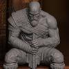 Коллекционная статуэтка воина, напечатанная на 3D-принтере, Фигурка из скандинавской мифологии с оружием для украшения комнаты, Орнамент для дома, офиса, игровая статуэтка