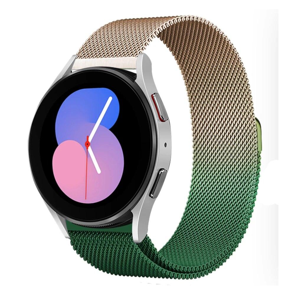 Ремешок 20 мм 22 мм для Samsung Galaxy Watch 4/5/6/5Pro 44 мм/40 мм/Active 2 браслет с магнитной петлей Galaxy Watch 4/6 classic 46 мм 42 мм