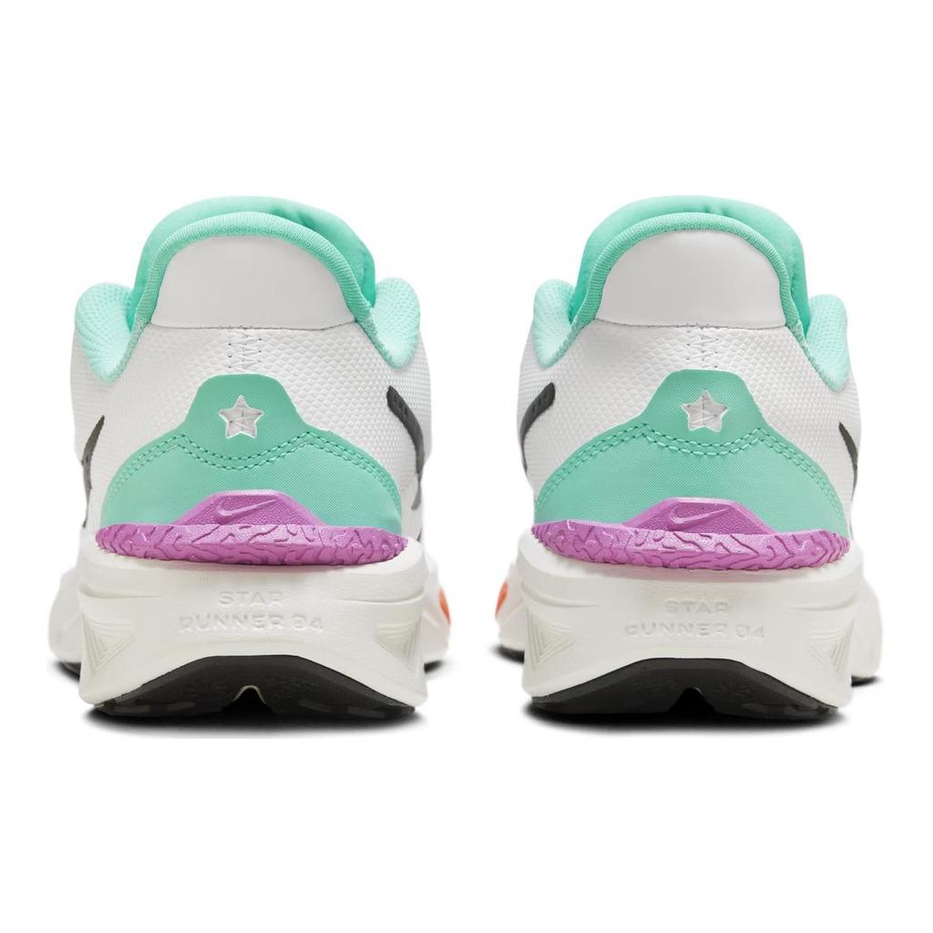 Nike Кроссовки детские Star Runner 4 GS White Teal Total Orange Black Sail HQ1187-101
