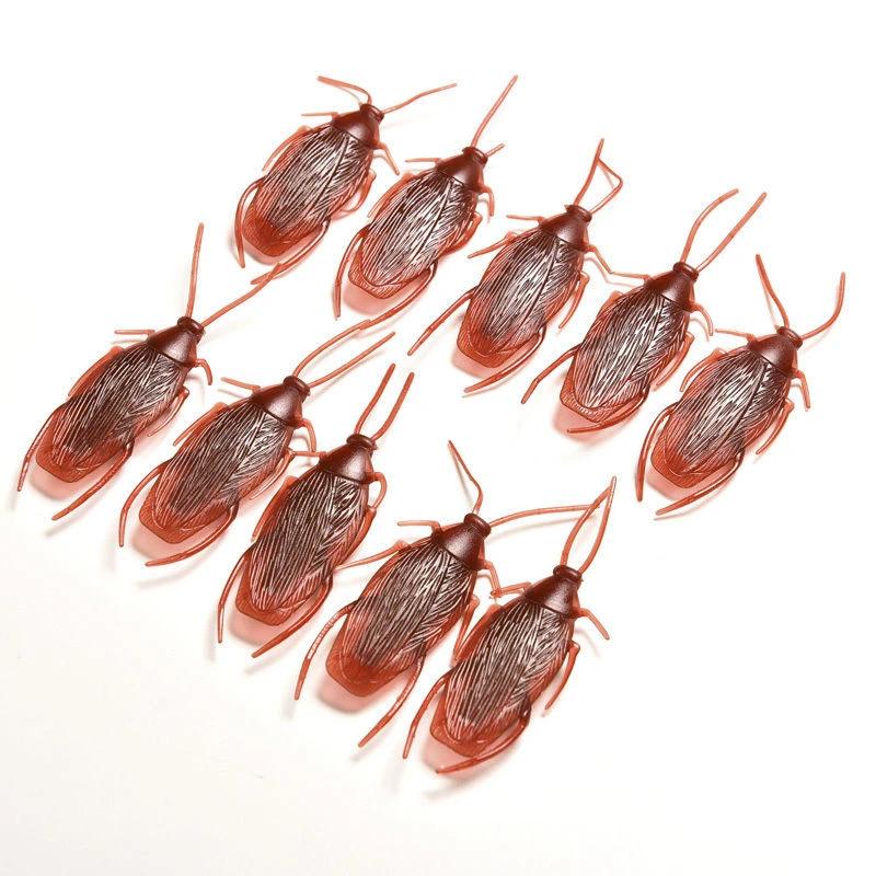 10Pcs Prank Funny Trick Joke Toys Lifelike Model Simulation Cockroach Kids Children Magic Props