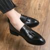 Men Dress Shoes Gentlemen British Style Paty Leather Wedding Shoes Men Flats Leather Oxfords Formal Shoes Loafers Zapatos Hombre