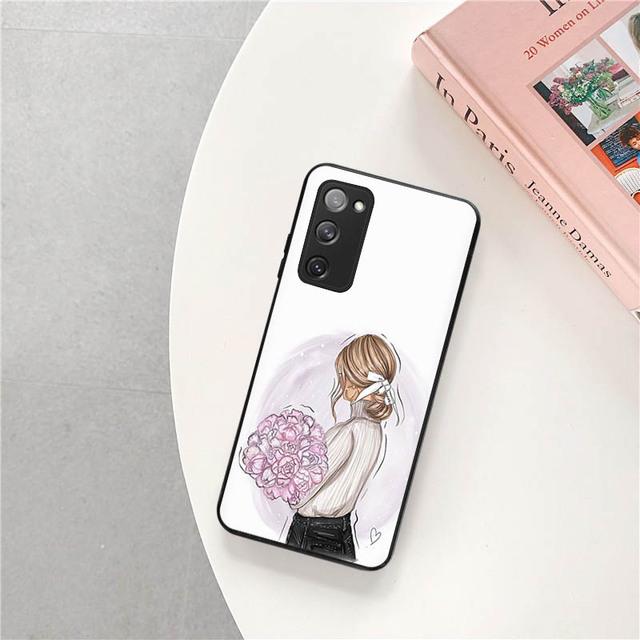 Чехол для Samsung S22 5g, мягкий чехол Girl Boss Art для Samsung Galaxy S21 S20 Fe S10 Plus Note 20 Ultra 10 Lite 9 8, чехол для телефона