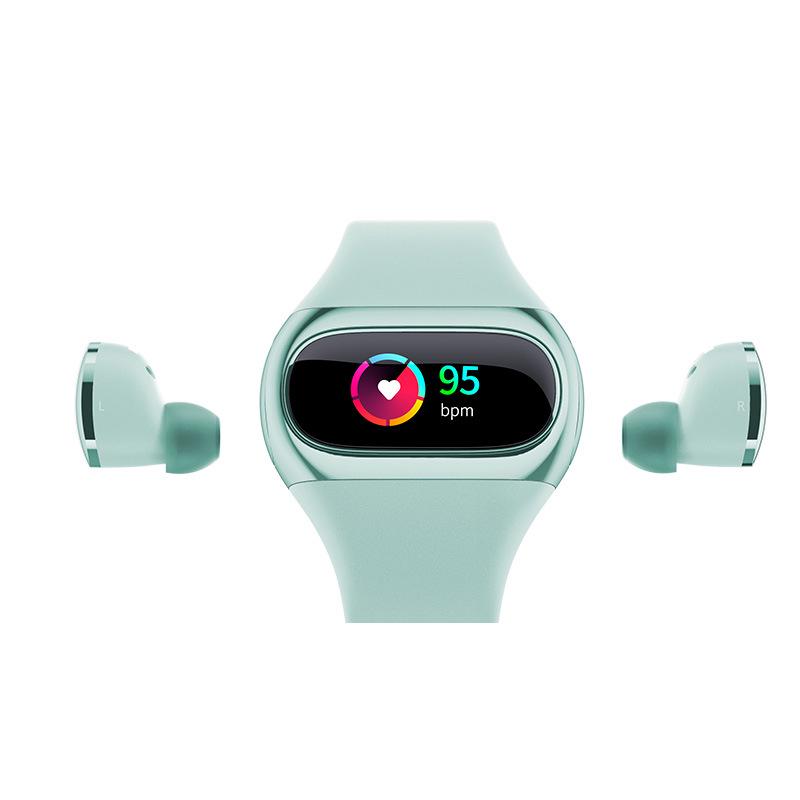 Aipower Wearbuds True Wireless Earbuds Фитнес-трекер 2 в 1 Смарт-часы