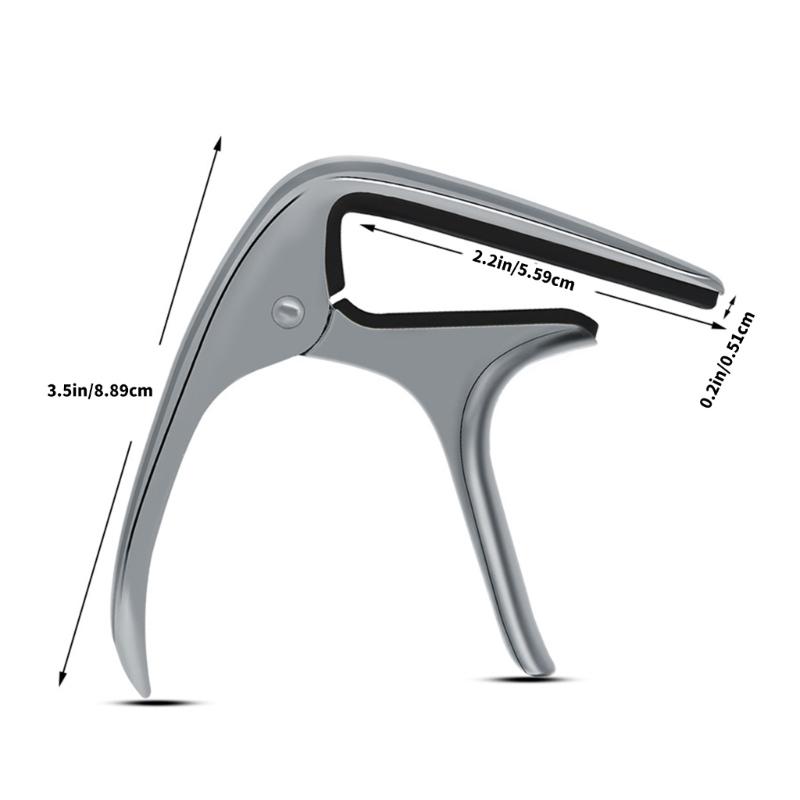 Metal Guitar Capo Easy to Carry Recording Studio Spring Clamp Capo Perfect for Beginners and Professional Player
