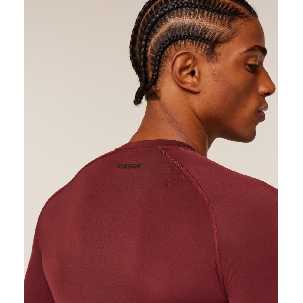 Gymshark ElemenT Baselayer Long Sleeve T shirT seTs Red A2b5m Rb12