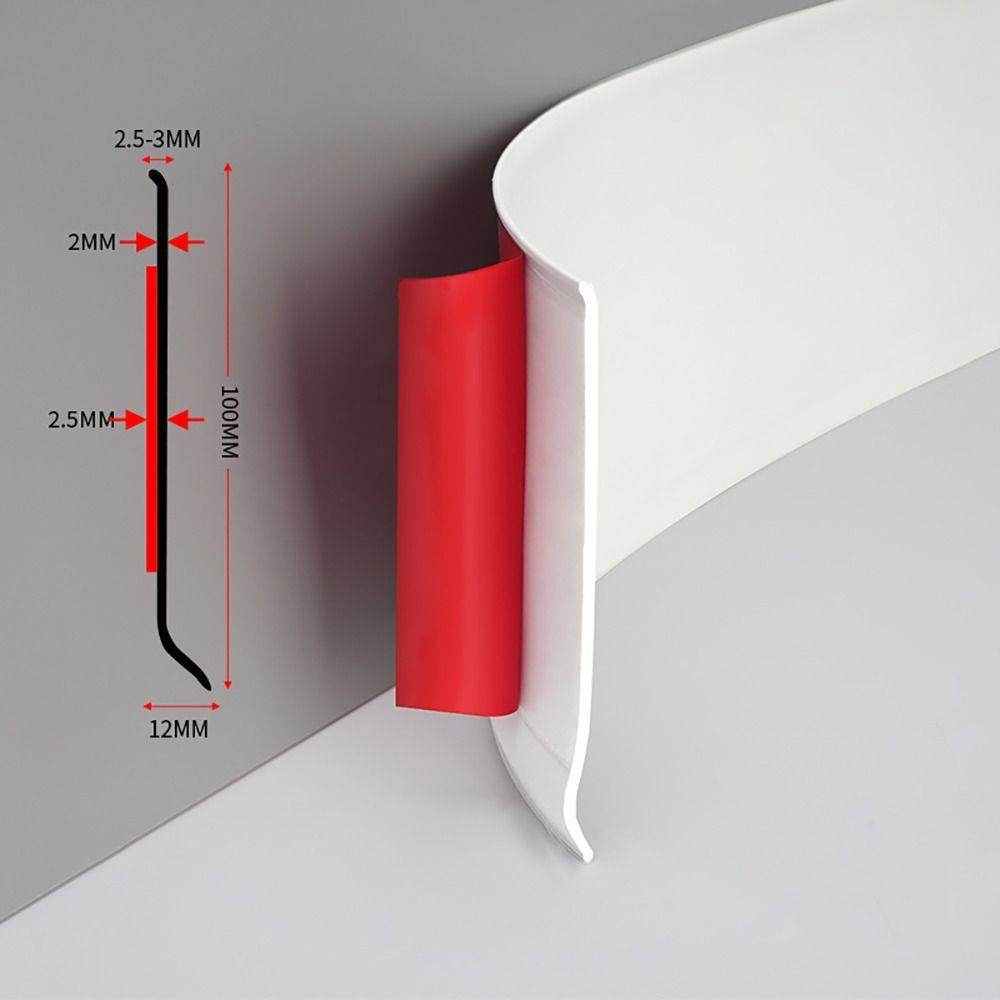 300cm Wall Border Decor Strip Self-adhesive Waist Line Home Baseboard