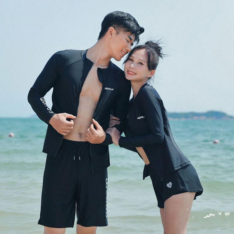 Unisex UV Protection Rash Guard Set Long Sleeve Top Pants Diving Snorkeling Surfing Swimming
