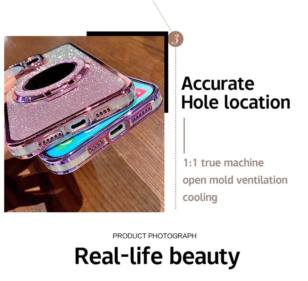 Градиентный блестящий зеркальный чехол-подставка для телефона Redmi Note 14 Pro для Xiaomi 14T POCO X7 Redmi Note 14 Pro+ 14C с гальваническим покрытием, мягкий чехол