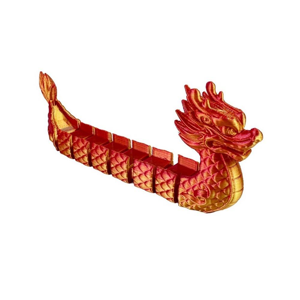 Realistic Articulated Chinese Dragon Cute Dragon Keys Holder  Desktop Ornament