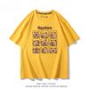 Capybara Cute Expression Graphic T-shirt Casual Fashion Men's High Quality 100% Cotton T-shirt Summer Trend Loose Short-sleeved