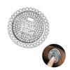 Samcos Engine Star Start Button Rhinestone Button Cover Ring Starter Switch Button Cover Ring Dress Up Push Glitter Car Accessories Easy To Install