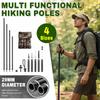 Туристическая палка для ходьбы, треккинговая палка, походный посох и треккинговая палка - Легкий алюминиевый снаряжение для приключений на природе, кемпинга, охоты 5 мл