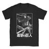 Casual Ackerman Attack On Titan T-Shirts Men Round Collar Cotton T Shirt Shingeki No Kyojin Short Sleeve Tees Summer Clothing