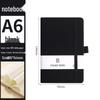 A6 Color Elastic Band Portable Notebook - Student Memo with Skin-Feel Leather Pocket Design