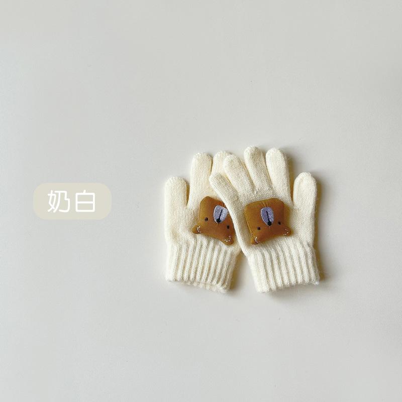 2-8 лет~ Зимние детские перчатки милые пятипалые теплые младенческие для мальчика девочки мальчика девочки ребенка
