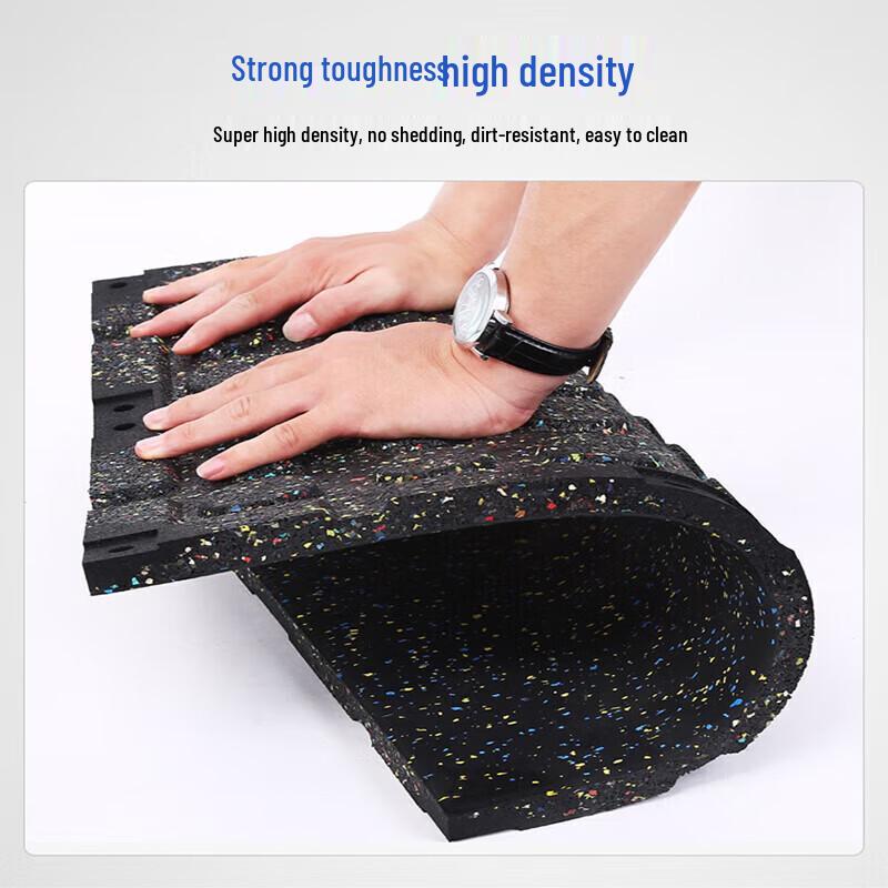 Yimai 15-мм амортизирующие резиновые плитки для спортзала (10-Pack)