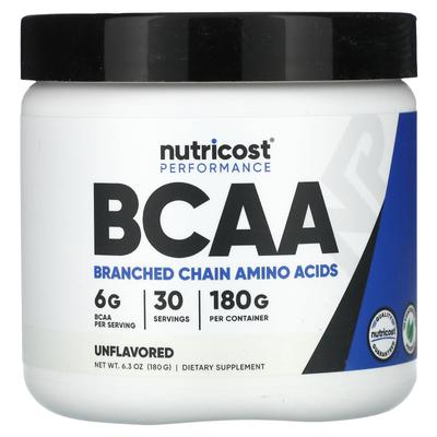 Спортивные результаты, BCAA, Без вкуса, 6,3 унции (180 г)