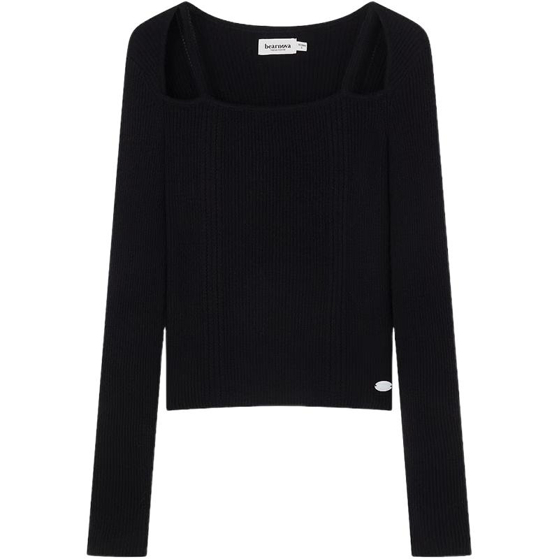 Teenie Weeniebearnova 2025 Autumn Women's Stylish Off-Shoulder Sweater