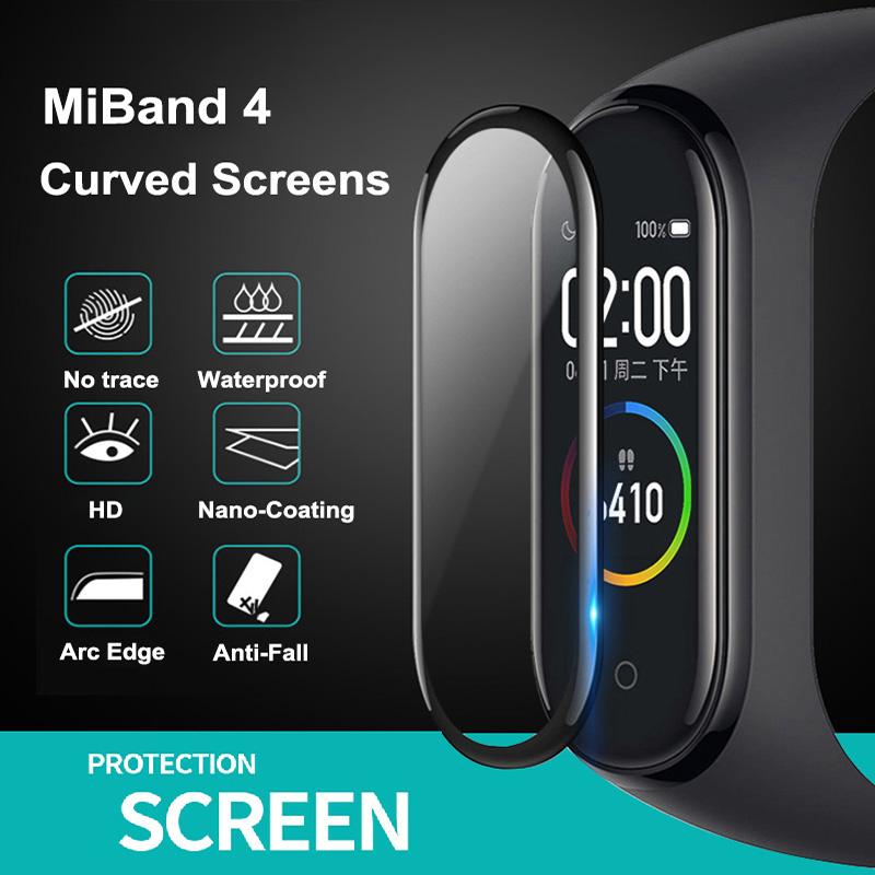 5 шт. 9D Изогнутая Мягкая Гидрогелевая Пленка Для Xiaomi Mi Band 8 MiBand 7 Защитная Пленка Xiaomi MiBand 7 6 5 4 Умный Браслет Не Стекло