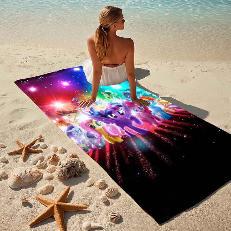 Little Pony Stylish Digital Printing Beach Towel Quickdrying Absorbent Blanket For Beach Pool Gym Travel Christmas Gift C922484