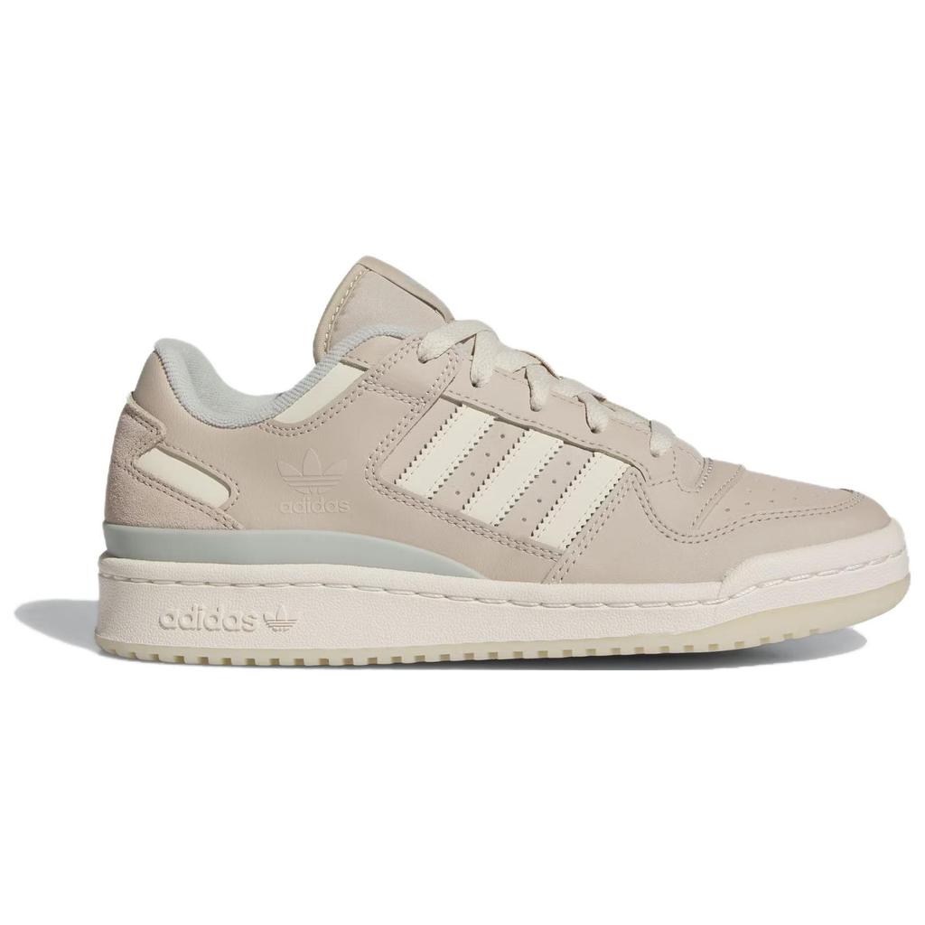 Adidas Originals Forum Leather Comfortable Shock Absorbing Durable Low Top Sneakers Women Sneakers Beige IF5165