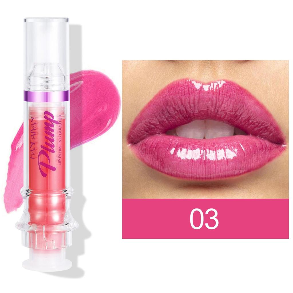 HANDAIYAN Усилитель для увеличения объема губ, сексуальная блестящая красная телесная помада, жидкая водостойкая увлажняющая масляная блеск для губ, макияж