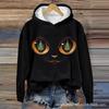 1116 New 1D Christmas pattern printing shading, autumn temperament versatile hooded sweater European and American women's clothing