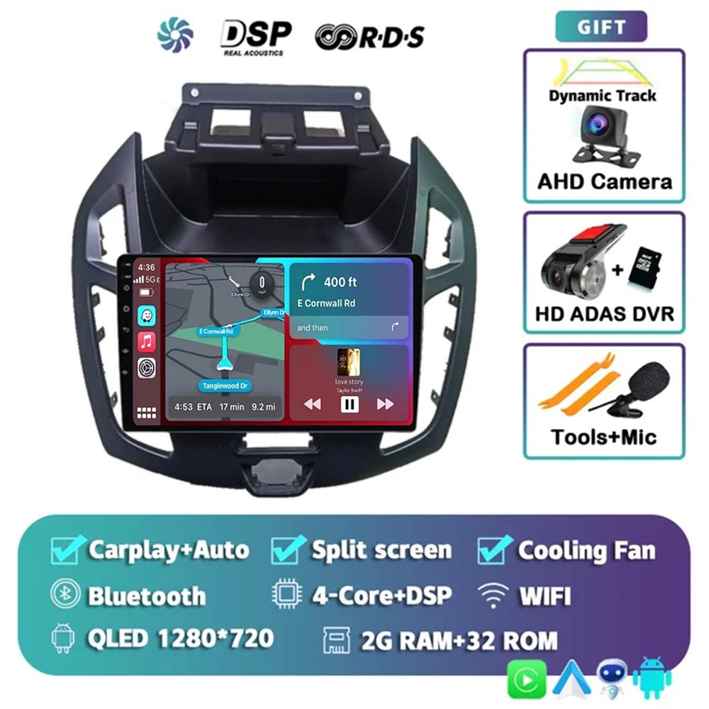 9-дюймовый радиоприемник Android 14 аудио для FORD TRANSIT Connect 2014 2015 CarPlay WITSON Multimídia Automotivo GPS WIFI DSP автомобильная стереосистема 2Din