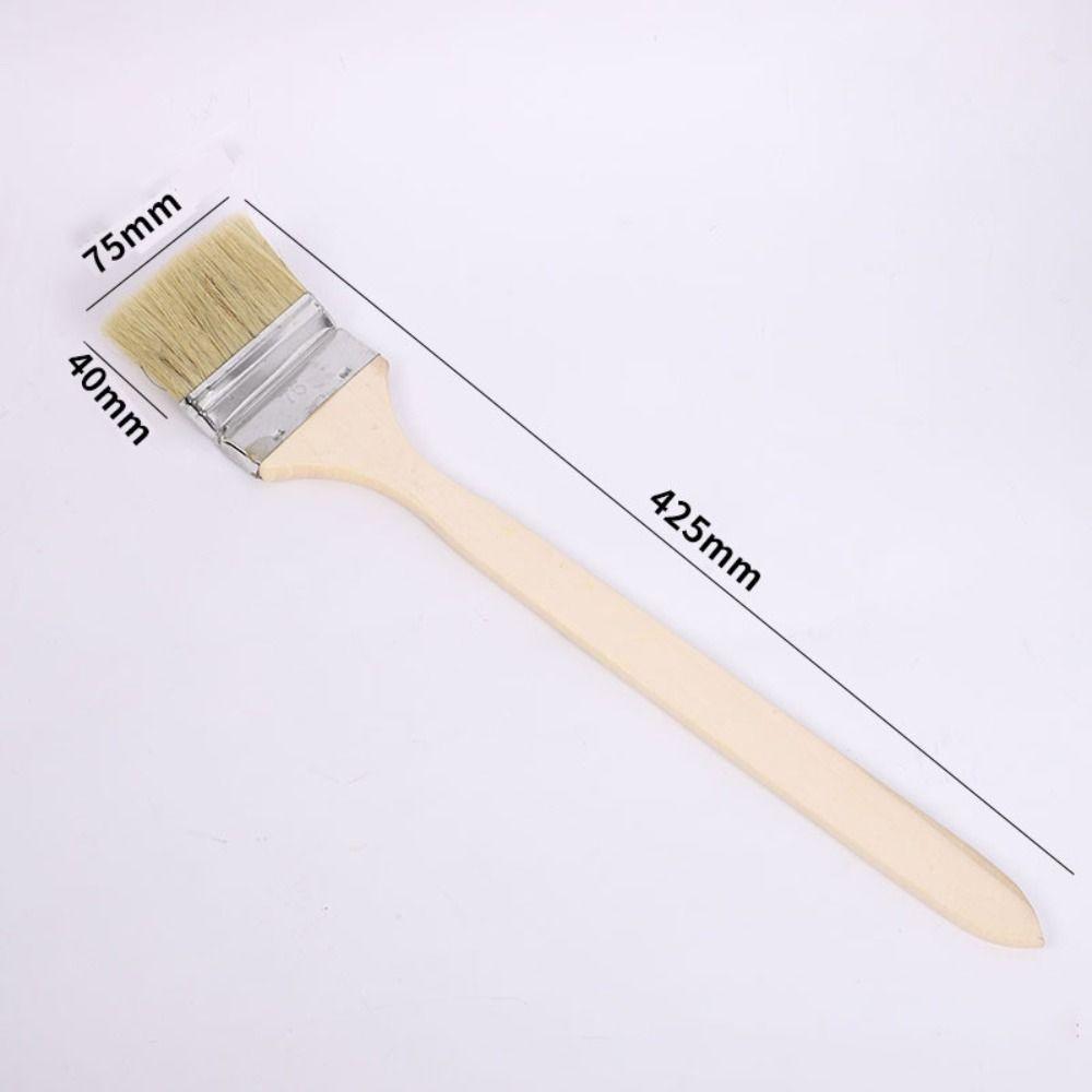 Mixed Pig Mane Hair Elbow Paint Brush Solid Wood Handle Universal Bristle Brush  Painting