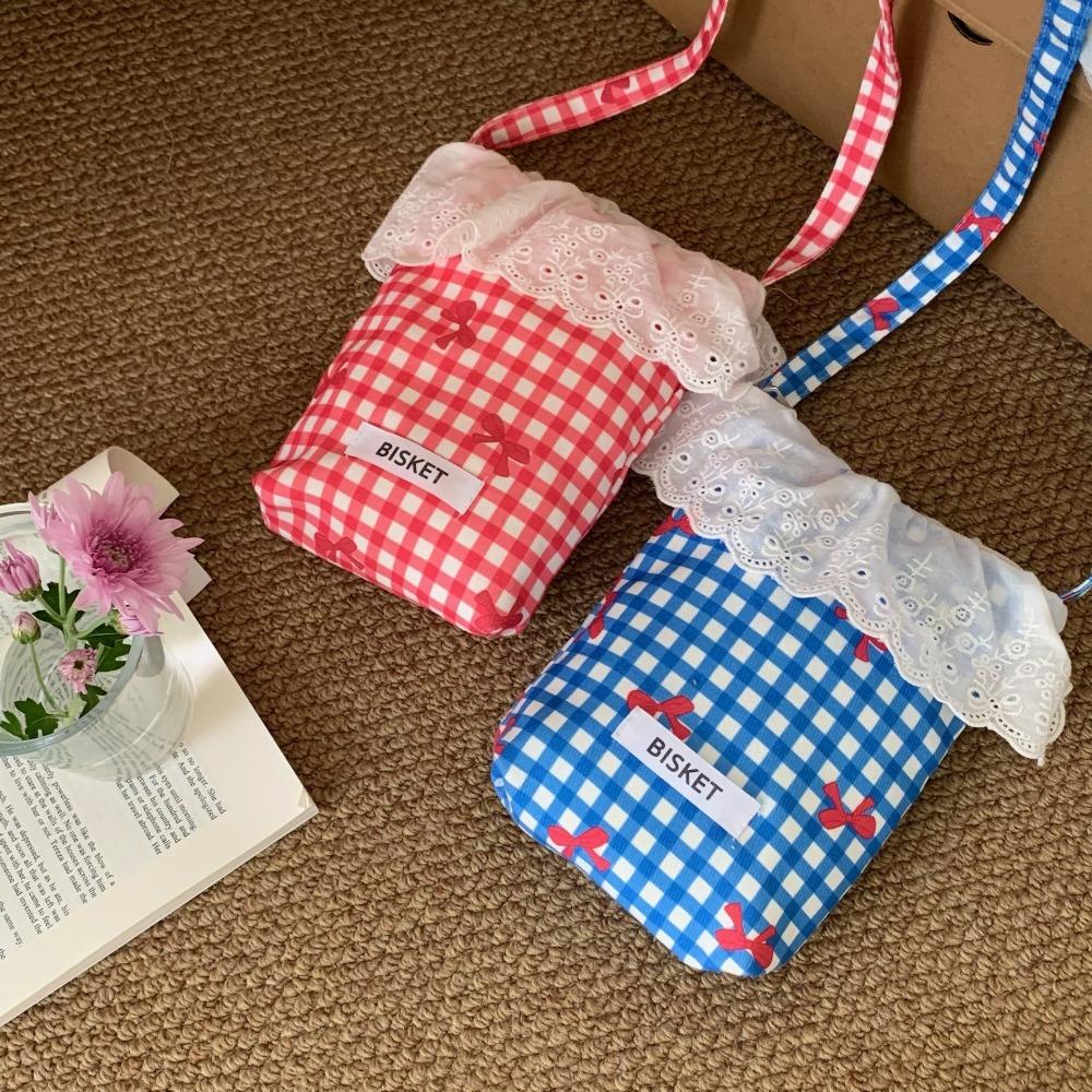 Large Capacity Mobile Phone Bag Bow Tie Element Women Crossbody Bag Shoulder Bag  Travel