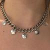 Cartoon Cat Rhinestone Necklace - Fashionable Girly Student Best Friend Chain with Niche Design.
