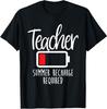 Teacher Summer Recharge Required Last Day School Women Funny T-Shirt