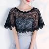 Retro Lace Shawl Poncho Elegant Fake Collar Fashion Lace Cover Up Tops Shoulder Decoration