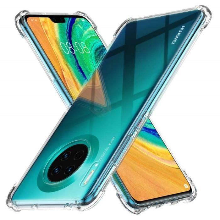 Coque Antichoc - PHONILLICO - Huawei MATE 30 - Silicone Transparent - Ultra Slim - Protection Renforcée