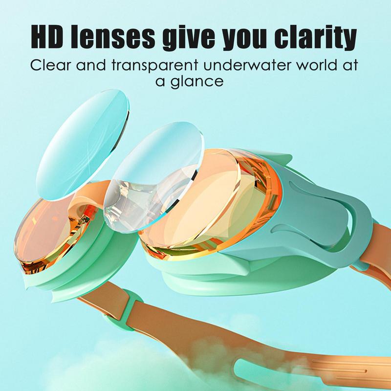 Children's Swimming Goggles Waterproof Anti Fog Leak-Proof HD Swim Goggles Kids Toddlers Professional Diving Swimming Glasses
