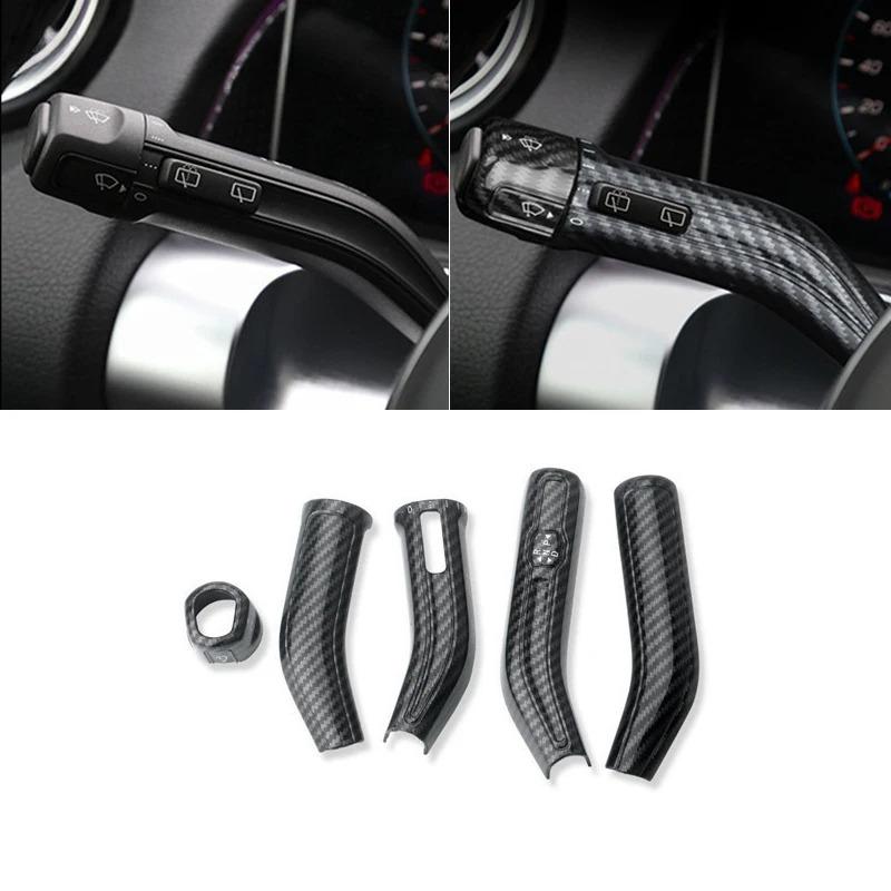 For Mercedes Benz A B Cla Glb Gla Class W177 V177 W247 C118 W118 X247 H247 Car Sticker Shift Lever Wiper Rod Cover Trim Frame