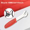 Велосипедный ключ для педалей, противоскользящая резиновая длинная ручка, 15 мм, MTB, дорожный горный велосипед, средство для снятия педалей, гаечный ключ, инструменты для ремонта велосипеда