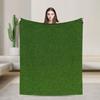 Grass Battlemat Grassland Land Greenery Blanket Quality Warm Soft  Throw Blanket Winter Picnic Bedroom Novelty Bedspread